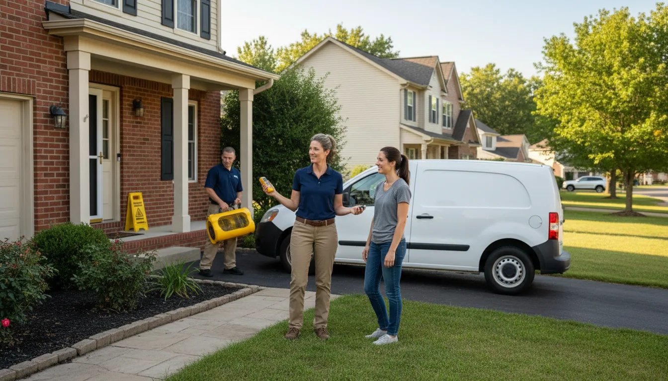 Residential water damage restoration in Florida